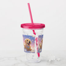 Kawaii Labrador Retriever sky & stars