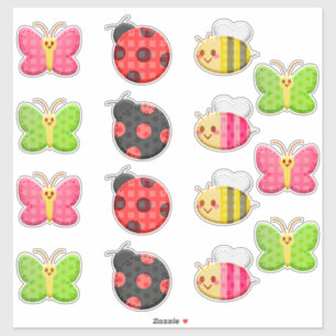 Kawaii Ladybug Butterfly Bumble Bee Insect