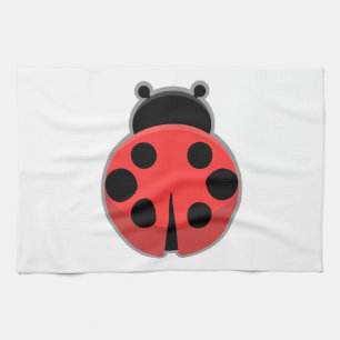 Kawaii Ladybug Kitchen Towel