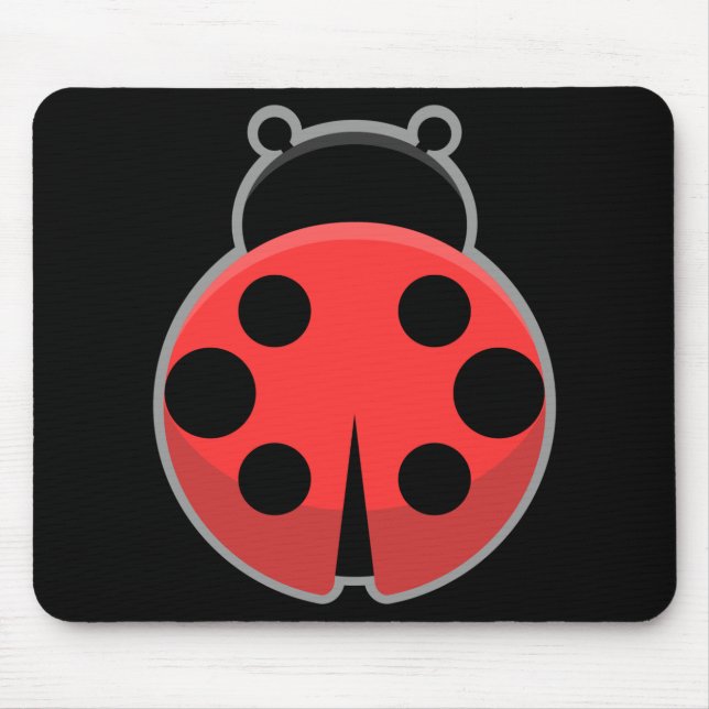 Kawaii Ladybug Mouse Pad (Front)
