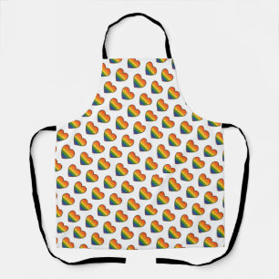 Kawaii LGBTQ+ Pride Heart Apron