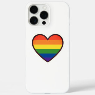 Kawaii LGBTQ+ Pride Heart iPhone 16 Pro Max Case