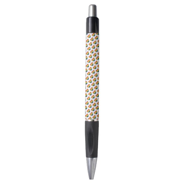 Kawaii LGBTQ+ Pride Heart Pen (Front Vertical)