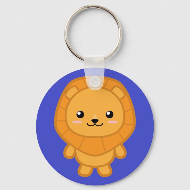 Kawaii Lion Keychain (Front)