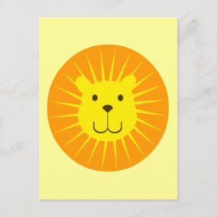 KAWAII LION SUNSHINE SWEETY POSTCARD