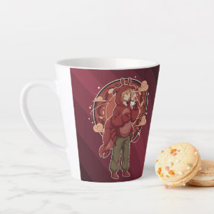 Kawaii Lobster Barista: Seafront Coffee Art Latte Mug