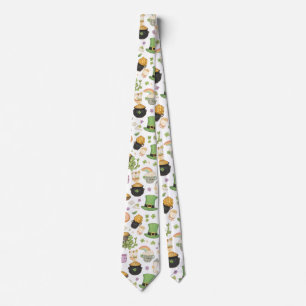 Kawaii Luck Charms St. Patrick's Day Pot of Gold Tie