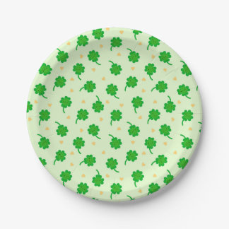 Kawaii Lucky Clover Paper Plate