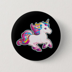 Kawaii Magical Candy Unicorn 2 Inch Round Button