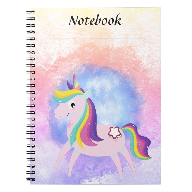 Kawaii Magical Fantasy Cartoon Design Notebook (Front)