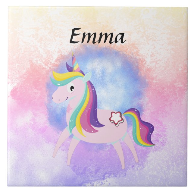 Kawaii Magical Fantasy Cartoon Design Tile (Front)