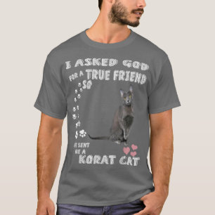 Kawaii Malet Kitten Saying Mom Dad Costume, Cute K T-Shirt