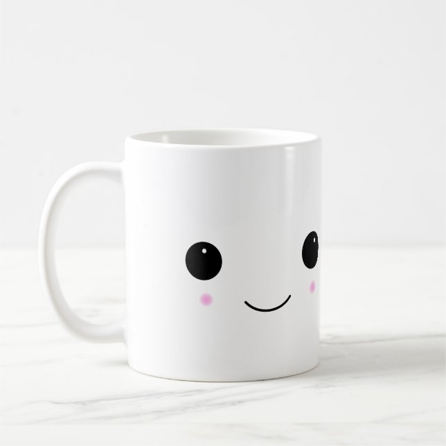 Kawaii Marshmallow Coffee Mug (Left)
