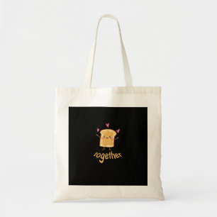 Kawaii Matching Couple Peanut Butter Jelly Better  Tote Bag