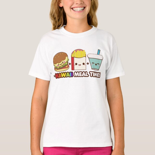 Kawaii Meal Time T-Shirt (Front)