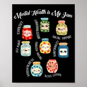 Kawaii mental health is jam counsellor schoolKawai Poster