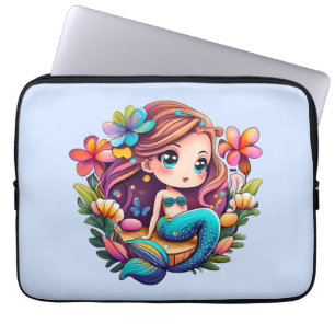 Kawaii Mermaid Laptop Sleeve