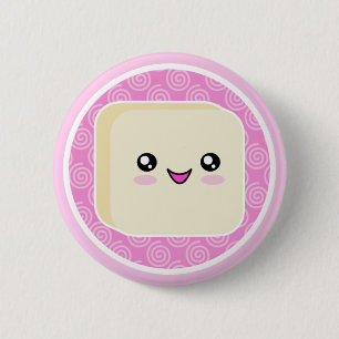 Kawaii Mochi Cake Button Badge