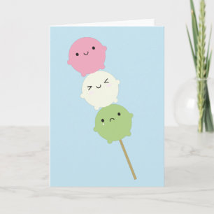 Kawaii Mochi Dango Card
