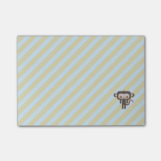 Kawaii monkey post-it notes