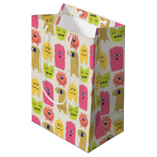 Kawaii Monster Anniversaire Cadeau moyen sac cadea