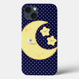 Kawaii Moon and Stars iPad Air Case