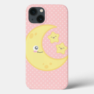 Kawaii Moon and Stars iPad Air Case
