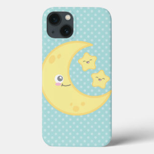 Kawaii Moon and Stars iPad Mini Case