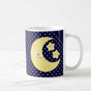 Kawaii Moon and Stars Mug