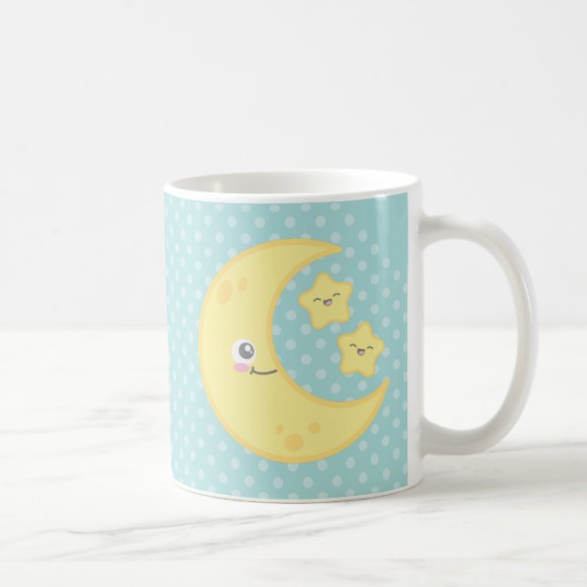 Kawaii Moon and Stars Mug (Right)