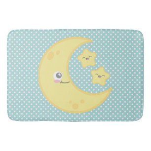 Kawaii Moon & Stars Bath Mat