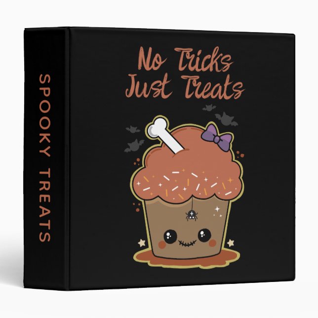 Kawaii Muffin Halloween Binder (Front/Spine)