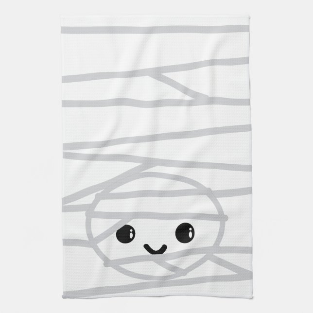 Kawaii Mummy Kitchen Towel (Vertical)
