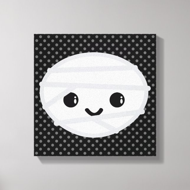 Kawaii Mummy Wrapped Canvas (Front)
