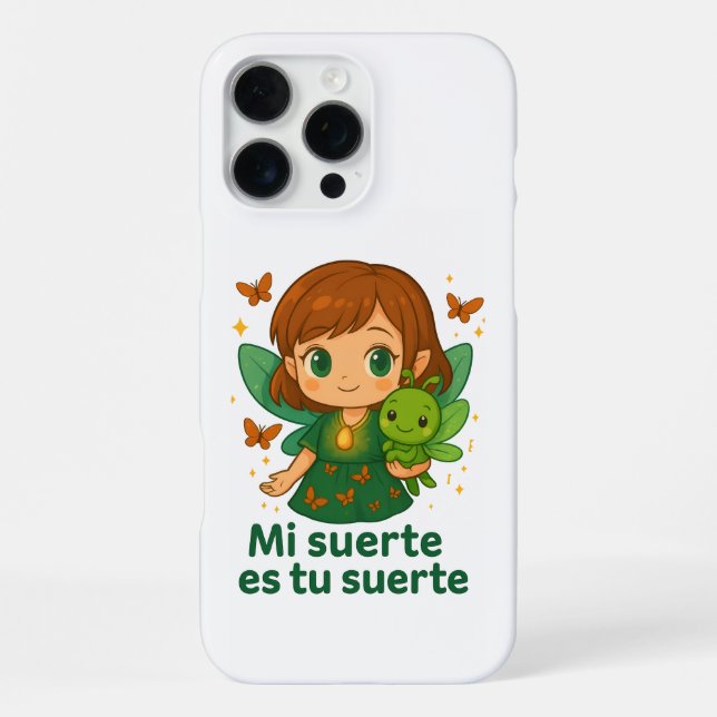 Kawaii Muse & Lucky Cricket – Fortune iPhone Case  (Back)