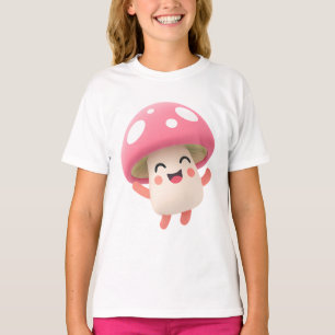 Kawaii Mushroom – Cute Forest Cartoon Kids T-Shirt
