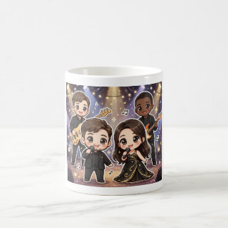 Kawaii Music Band  Coffee Mug
