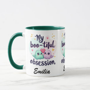 Kawaii My Bootiful Obsession Name Halloween Mug