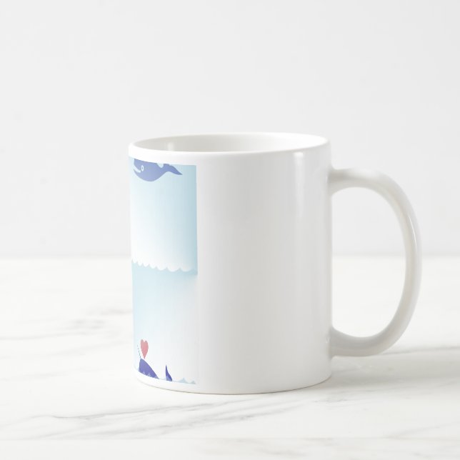 kawaii narwhal coffee mug (Right)