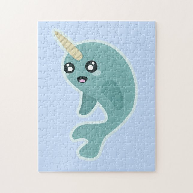 Kawaii Narwhal Jigsaw Puzzle (Vertical)