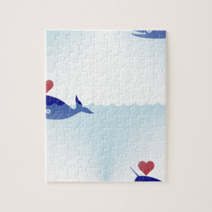 kawaii narwhal jigsaw puzzle