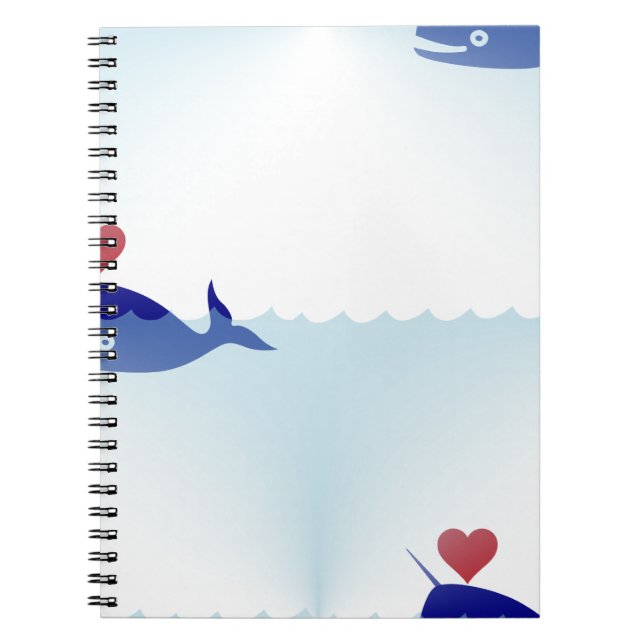 kawaii narwhal notebook (Front)
