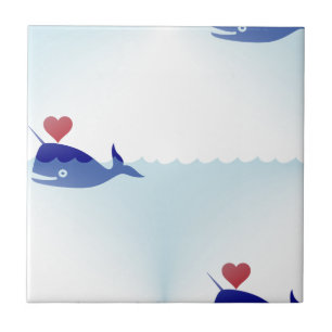 kawaii narwhal tile