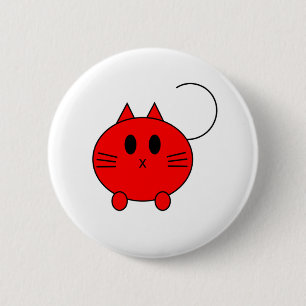 Kawaii Neko Linux Cat 2 Inch Round Button