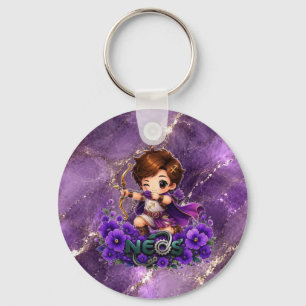 Kawaii Neos Zodiac Sagittarius Keychain