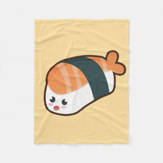 Kawaii nigiri Salmon Fleece Blanket