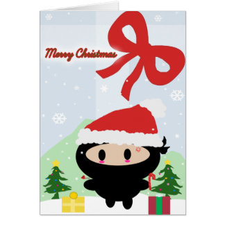 Kawaii Ninja Christmas Card