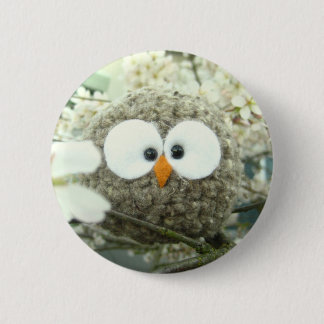 Kawaii Oliver the Owl 2 Inch Round Button