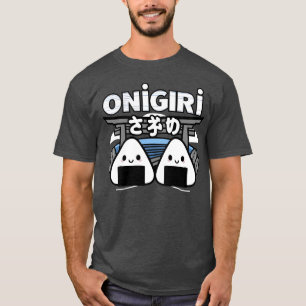Kawaii Onigiri Japanese Food Cute Anime Aesthetic  T-Shirt