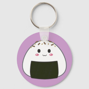 Kawaii "Onigiri" Rice Ball with Toppings Keychain